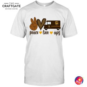 United Parcel Service Peace Love Ups Hoodie