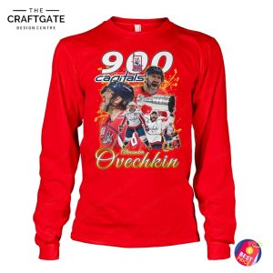 Washington Capitals Player Alexander Ovechkin 900 Capotals T-Shirt