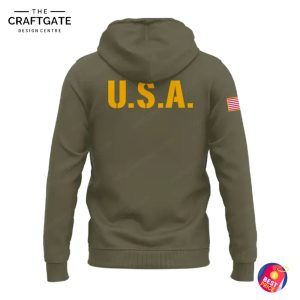 West Virginia Mountaineers Military Design Hoodie