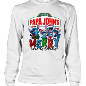Merry Christmas x Lilo & Stitch Pizza Pâp John's T-Shirt