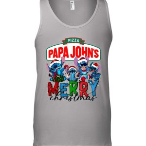 Merry Christmas x Lilo & Stitch Pizza Pâp John's T-Shirt
