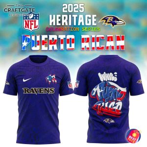 Baltimore Ravens 2025 Heritage Celebration Series Puerto Rican Hoodie