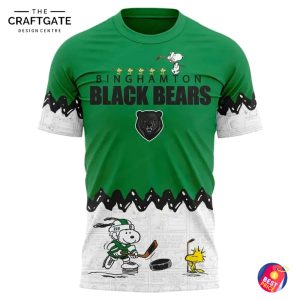 Binghamton Black Bears x Snoopy Peanuts night Hoodie