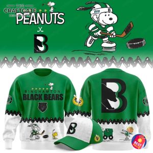 Binghamton Black Bears x Snoopy Peanuts night Hoodie