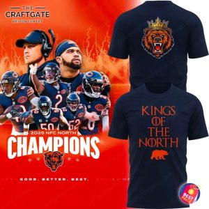 Chicago Bears 2025 Kings of The North New Hoodie
