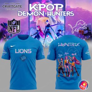 Detroit Lions 2025 KPop Demon Hunters New Hoodie