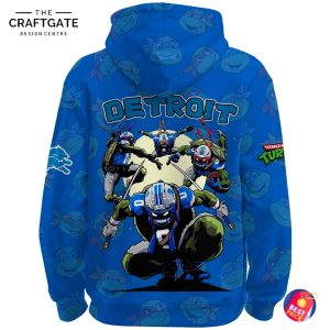 Detroit Lions Teenage Mutant Ninja Turtzes 2025 Hoodie