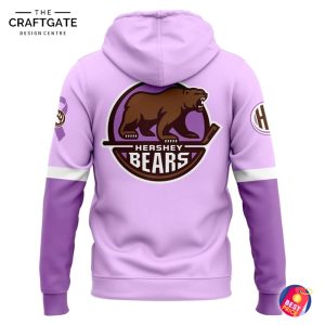Hershey Bears Hockey Fights Cancer New Hoodie