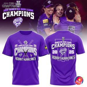 Hobart Hurricanes 2025 Women Big Bash League Champions Hoodie