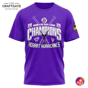 Hobart Hurricanes 2025 Women Big Bash League Champions Hoodie
