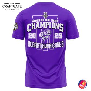 Hobart Hurricanes 2025 Women Big Bash League Champions Hoodie