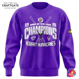 Hobart Hurricanes 2025 Women Big Bash League Champions Hoodie