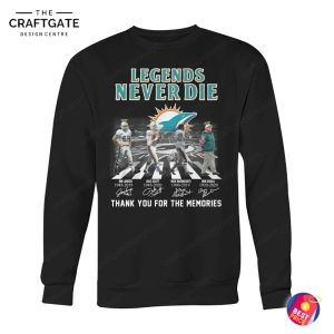 Miami Dolphins Legends Never Die Thank You For The Memories T-Shirt