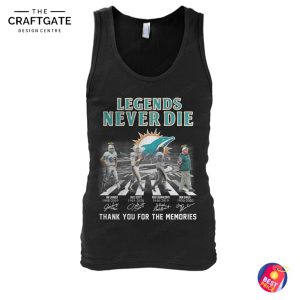 Miami Dolphins Legends Never Die Thank You For The Memories T-Shirt