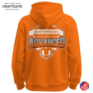 Miami Hurricanes 2025 College Football Playoff Advanced Hoodie