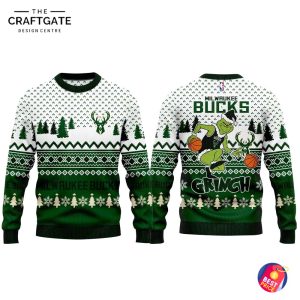 Milwaukee Bucks x Grinch 2025 Merry Christmas  Hoodie