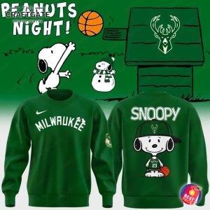 Milwaukee Bucks x Peanuts Night New Version Hoodie