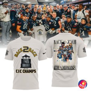 Navy Midshipmen 2025 Back 2 Back CIC Champs Hoodie