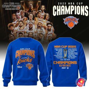 New York Knicks 2025 NBA Cup Champions New Hoodie