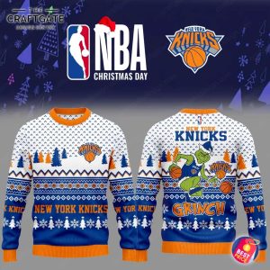 New York Knicks x Grinch Merry Christmas 2025 Hoodie