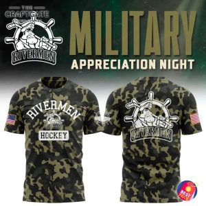 Peoria Rivermen 2025 Military Appreciation Night Hoodie
