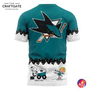 San Jose Sharks x Snoopy 2025 Peanuts Night Hoodie