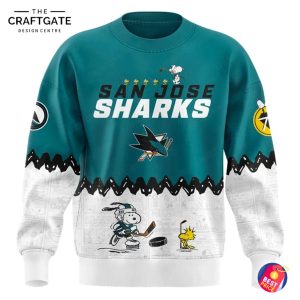 San Jose Sharks x Snoopy 2025 Peanuts Night Hoodie