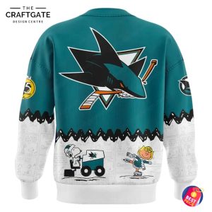 San Jose Sharks x Snoopy 2025 Peanuts Night Hoodie