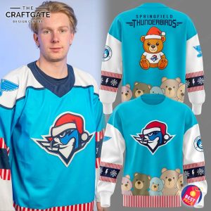 Springfield Thunderbirds x Merry Christmas 2025 Teddy Bear Hoodie