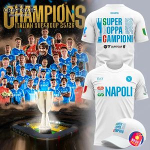 SSC Napoli 2025 Supercoppa Campioni Hoodie
