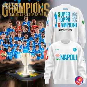 SSC Napoli 2025 Supercoppa Campioni Hoodie