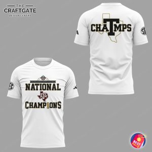 Texas A&M Aggies National Champions White Version Hoodie