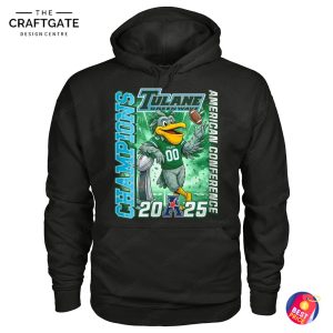 Tulane Green Wave 2025 American Conference Champion T-Shirt