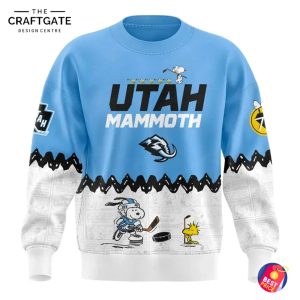 Utah Mammoth x Snoopy 2025 Peanuts Night New Hoodie