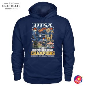 UTSA Roadrunners 2025 Champions First Responder Bowl T-Shirt