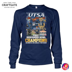 UTSA Roadrunners 2025 Champions First Responder Bowl T-Shirt
