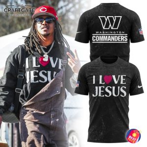 Washington Commanders I Love Jesus Hoodie