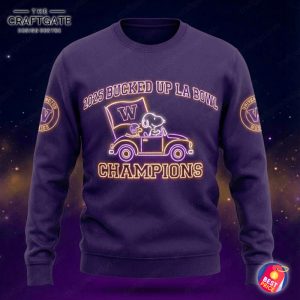 Washington Huskies 2025 Bucked Up LA Bowl Champions Hoodie