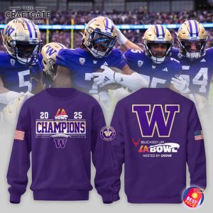 Washington Huskies 2025 Champions New Hoodie