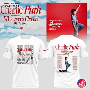 Charlie Puth 2026 Whatever’s Clever! World Tour New Hoodie