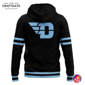Dayton Flyers Black with Blue Trim Version Hoodie
