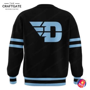 Dayton Flyers Black with Blue Trim Version Hoodie