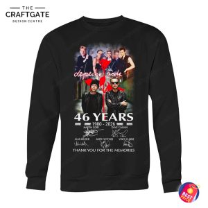 Depeche Mode 46 Years Thank You For The Memories T-Shirt