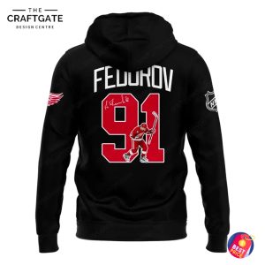Detroit Red Wings A Fan Sergei Viktorovich Fyodorov Hoodie