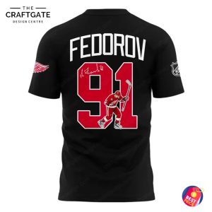 Detroit Red Wings A Fan Sergei Viktorovich Fyodorov Hoodie