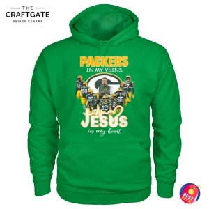 Green Bay Packers x Jesus In My Heart T-Shirt