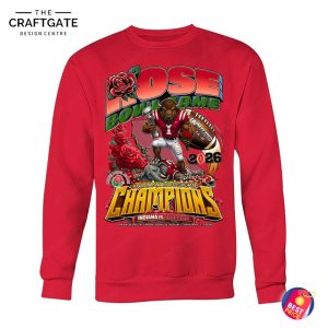 Indiana Hoosiers 2026 Rose Bowl Game Champions T-Shirt