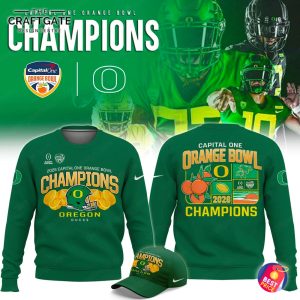 Oregon Ducks 2026 Capital One Orange Bowl Champions Hoodie