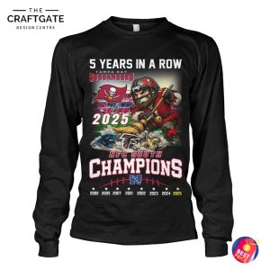 Tampa Bay Buccaneers 5 Year In A Row Champions T-Shirt