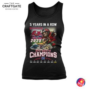 Tampa Bay Buccaneers 5 Year In A Row Champions T-Shirt